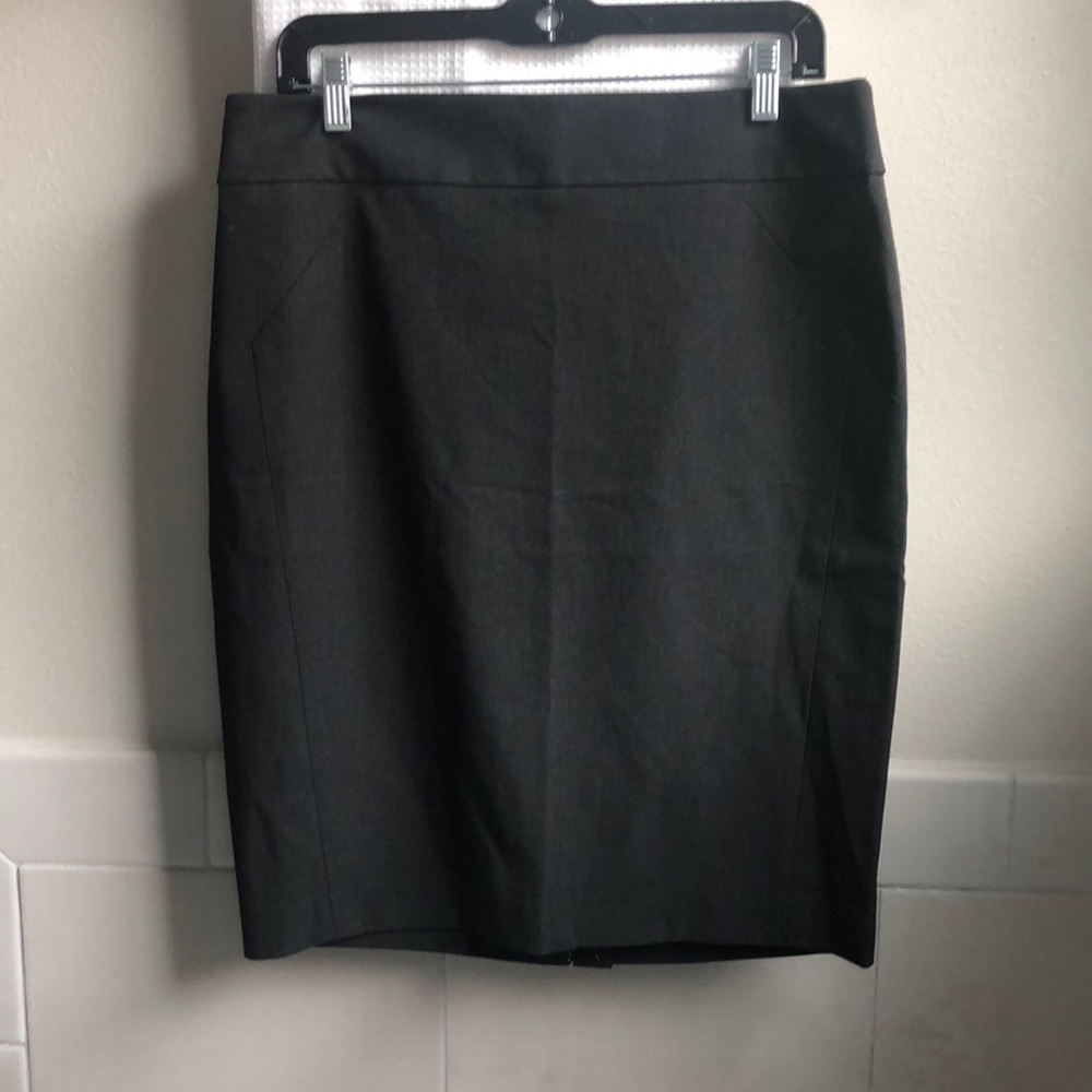 Ann Taylor Loft Office Career wear Skirt Gray Lined NWT 12